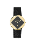 Gold and black watch with 'Tiemont' branding on a white background